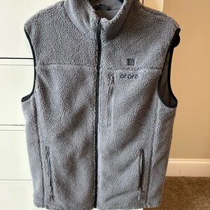 Ororo Men's Gray Fleece Heated Vest